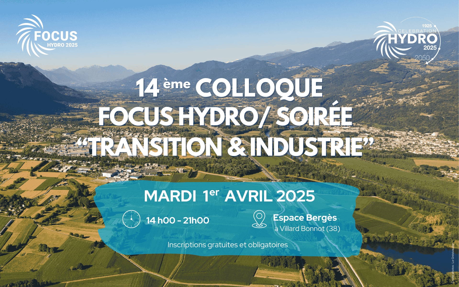 14ᵉ Colloque Focus Hydro – Un siècle d’hydroélectricité au cœur du Grésivaudan